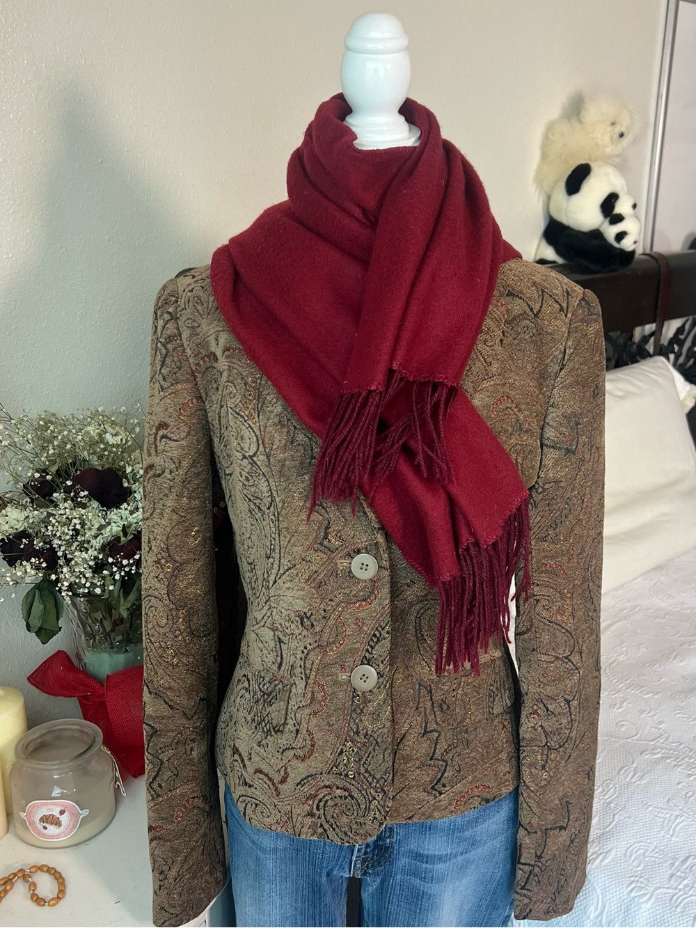 vintage brown jacket blazer size 4